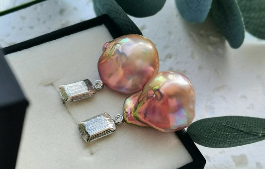 Colorful Neon Baroque Stud Earrings