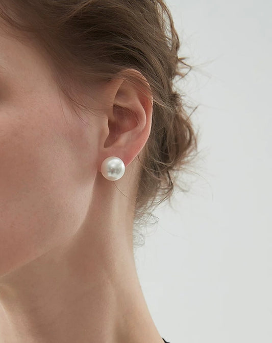 “Aurora” Classic Large Freshwater Pearl Luxury Earrings