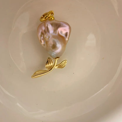 ‘Rose Garden’ Golden Dual-Use Baroque Necklace