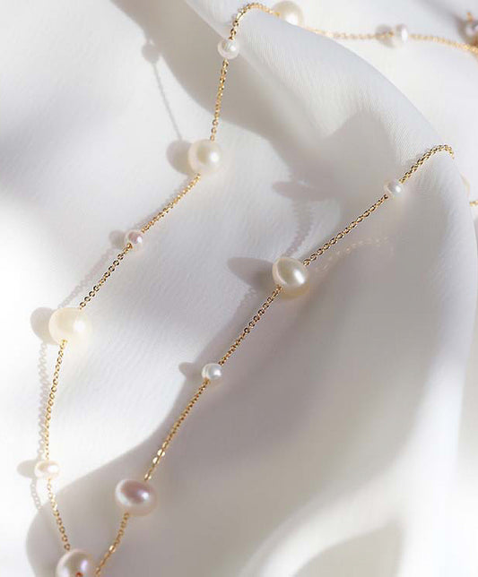 ‘Starry Night’ natural freshwater pearl necklace
