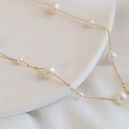 ‘Starry Night’ natural freshwater pearl necklace