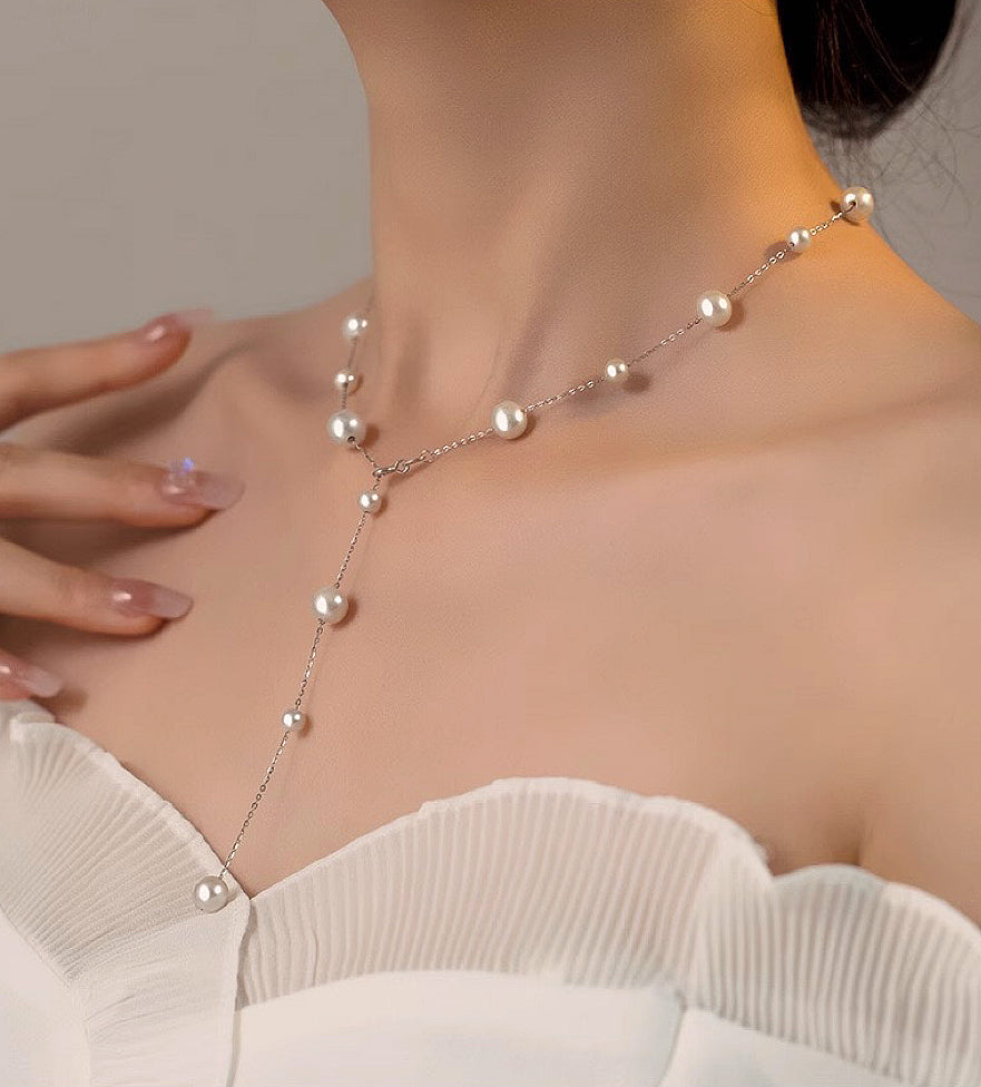 ‘Starry Night’ natural freshwater pearl necklace