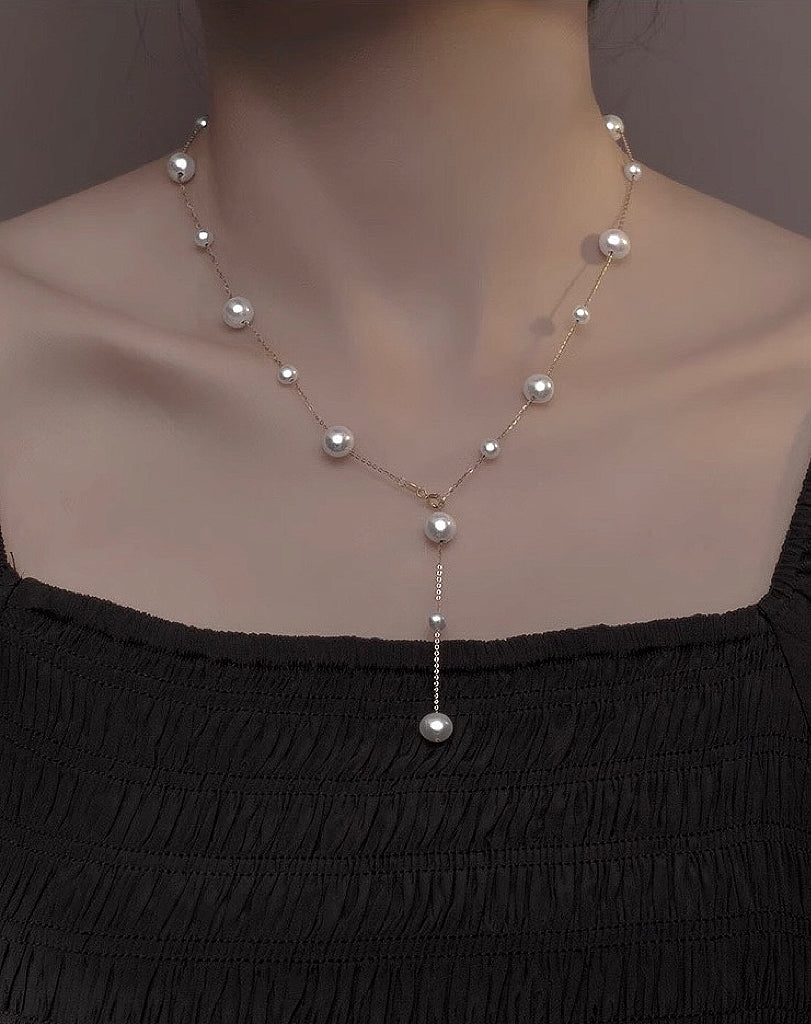 ‘Starry Night’ natural freshwater pearl necklace