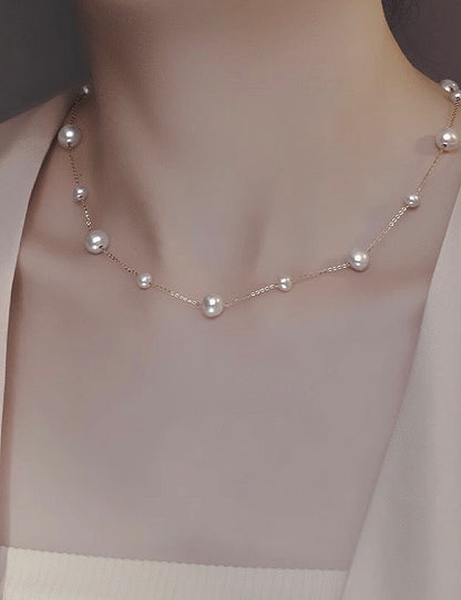 ‘Starry Night’ natural freshwater pearl necklace