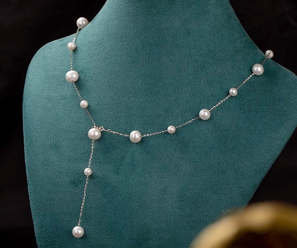 ‘Starry Night’ natural freshwater pearl necklace