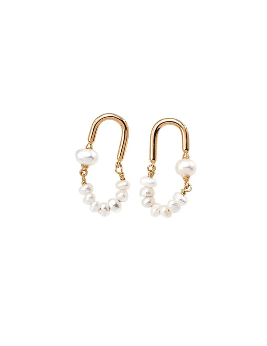 Modern Millet Pearls Earrings Synichoe