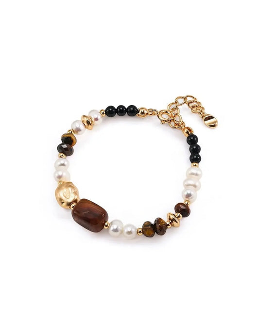 Natural Tiger Eye&Onyx Bracelet My Store