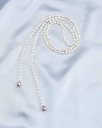 Pearl Grape Long Sweater Chain Synichoe