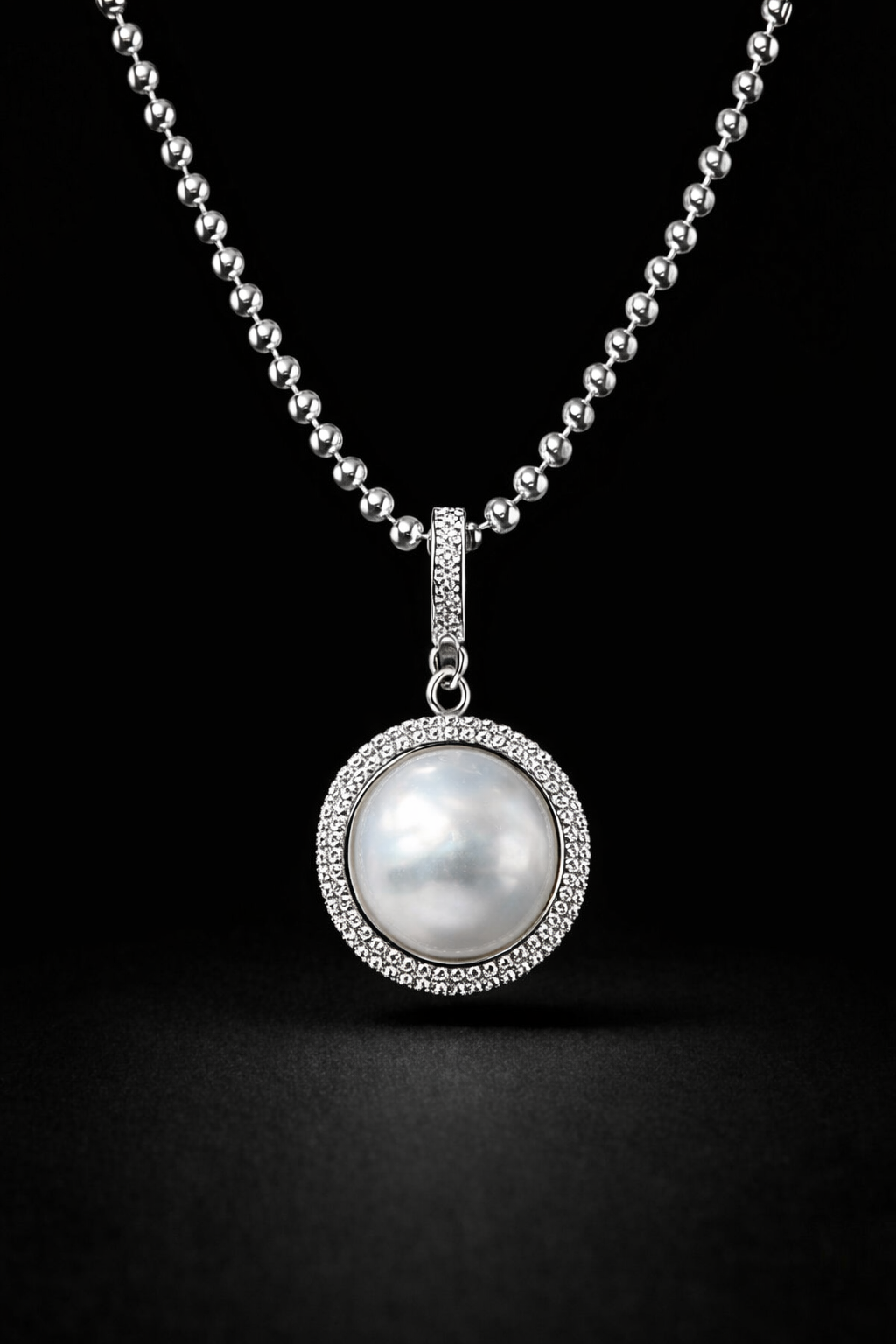 “Touch” Seawater Australian-White Baroque Pearl Featured Pendant Collection