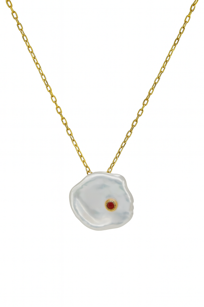 Ruby Cloud Baroque Necklace