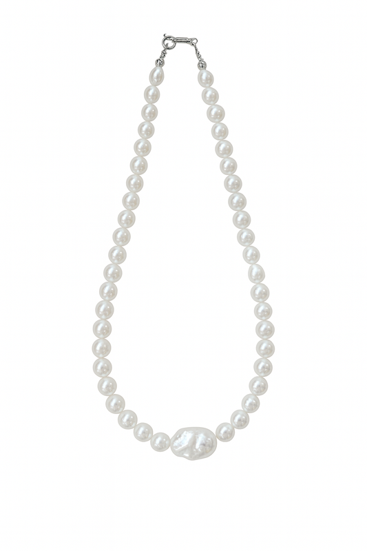 Natural Creamy Angel Pearl Necklace