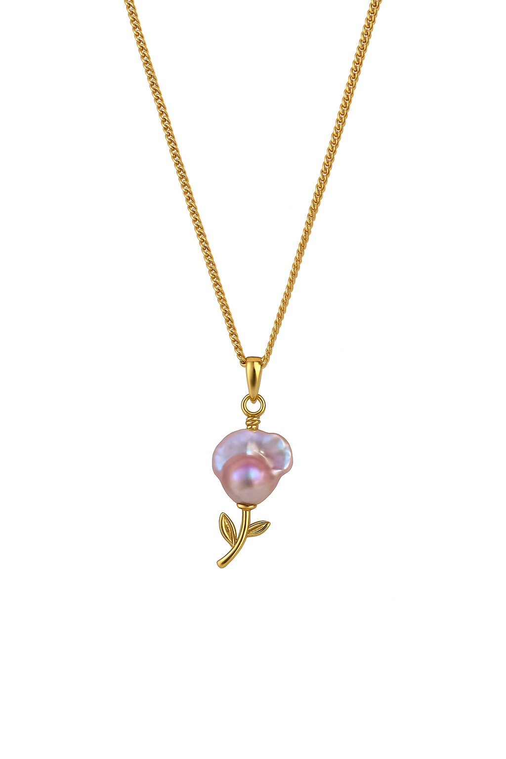 ‘Rose Garden’ Golden Dual-Use Baroque Necklace