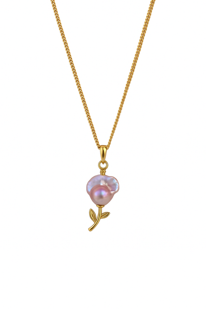 ‘Rose Garden’ Golden Dual-Use Baroque Necklace
