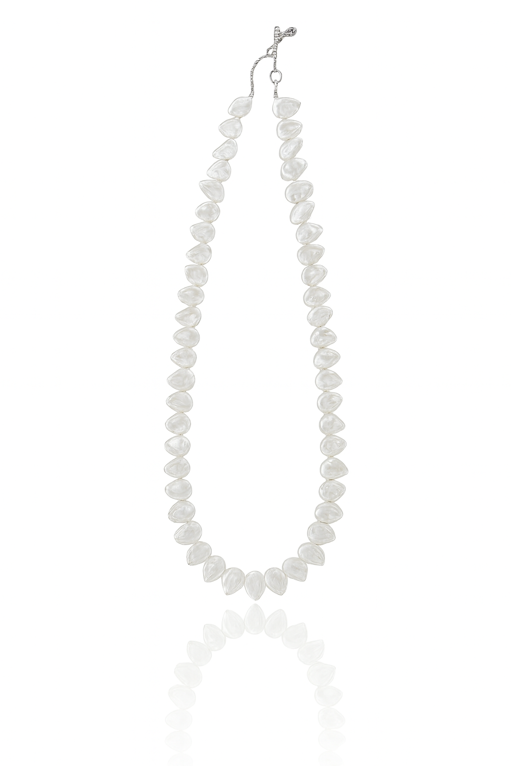 Lunar Debris Ice Flower Keshi Pearl Necklace