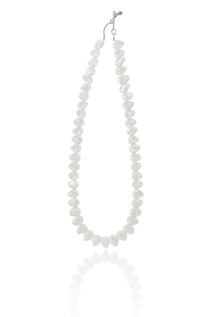 Lunar Debris Ice Flower Keshi Pearl Necklace