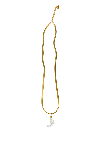“The sun, moon and stars”Cream Baroque Gold Bracelet&Necklace