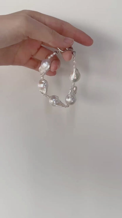 ‘Primal Ocean’ Baroque Pearl Bracelet